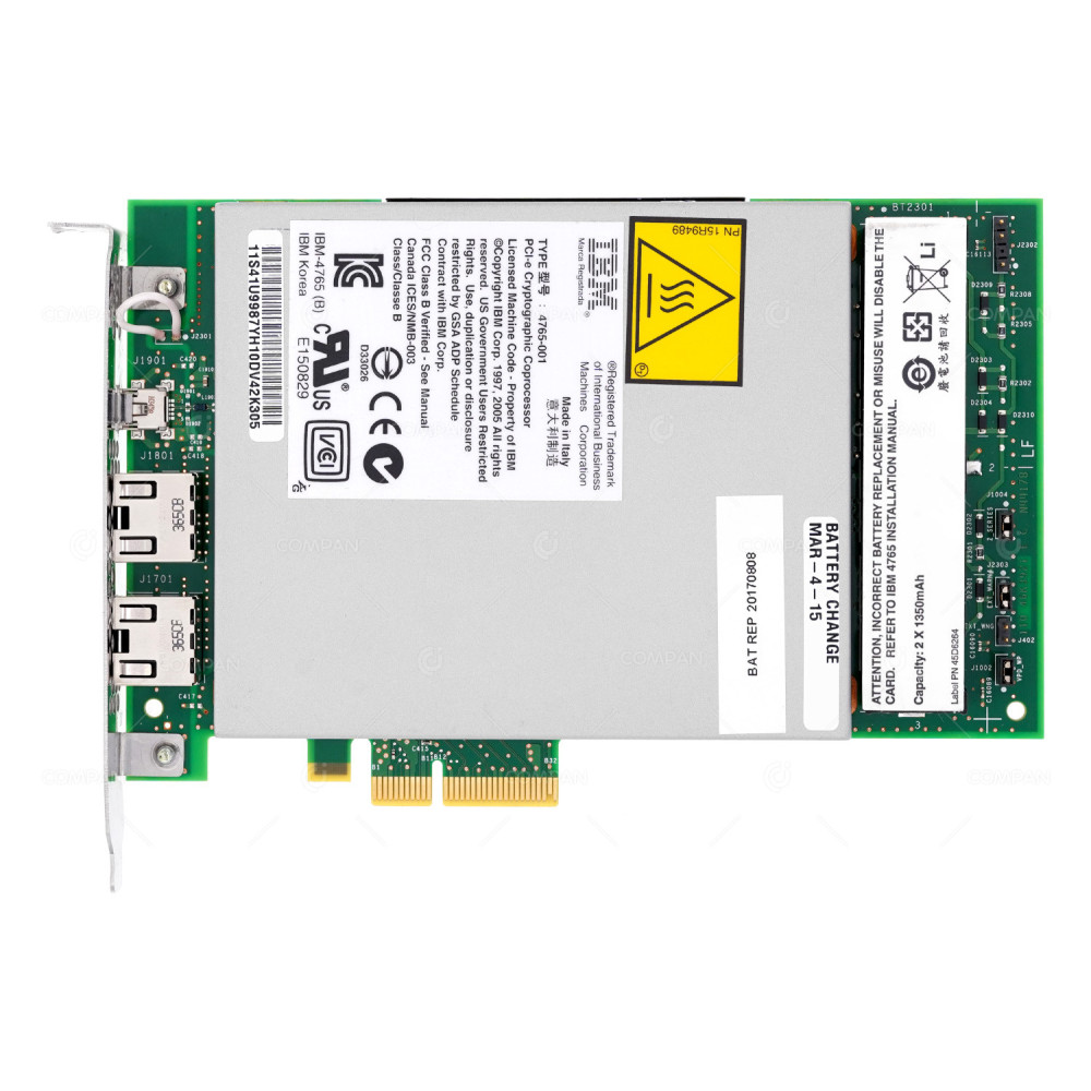 4765-001  IBM PCI-E CRYPTOGRAPHIC COPROCESSOR